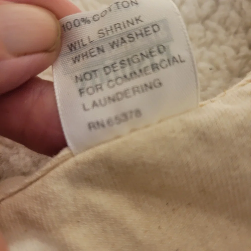 Vintage Success Brown Rice Apron Natural Cotton Canvas Made in USA Augusta Pocke